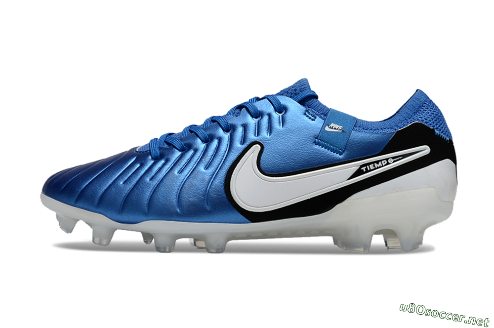 Unisex Nike Tiempo Legend 10 Elite FG Football Boots - Blue/White/Black 0
