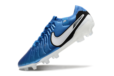 Unisex Nike Tiempo Legend 10 Elite FG Football Boots - Blue/White/Black