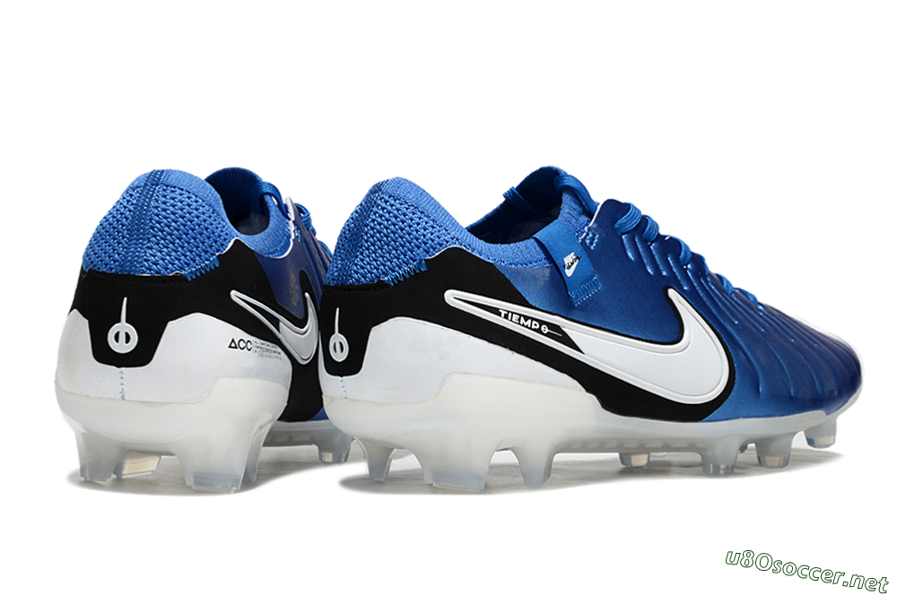 Unisex Nike Tiempo Legend 10 Elite FG Football Boots - Blue/White/Black 6