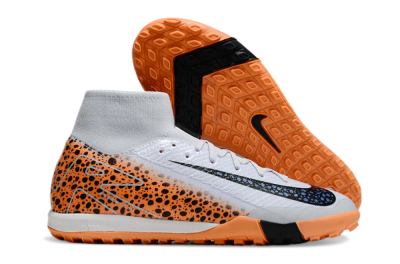 Unisex Nike Air Zoom Mercurial Superfly 10 Elite TF Football Shoes - Grey/Orange/Black