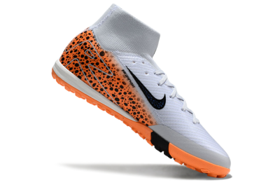 Unisex Nike Air Zoom Mercurial Superfly 10 Elite TF Football Shoes - Grey/Orange/Black