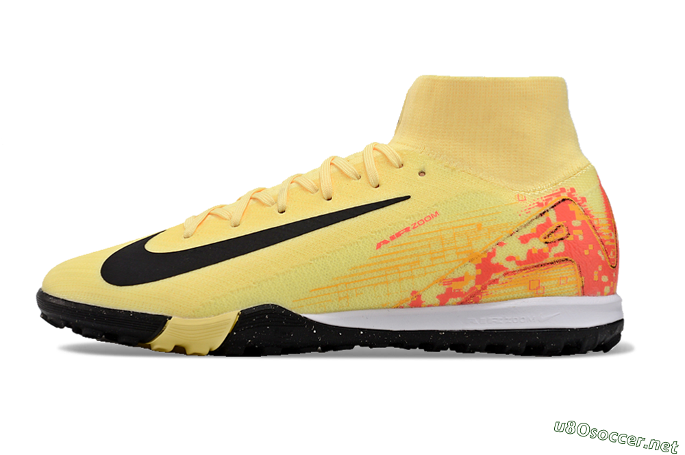 Unisex Nike Air Zoom Mercurial Superfly 10 Elite TF Football Shoes - Yellow/Pink/Black 0