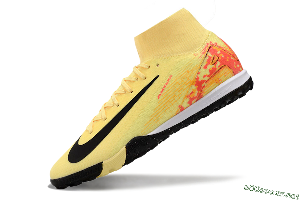 Unisex Nike Air Zoom Mercurial Superfly 10 Elite TF Football Shoes - Yellow/Pink/Black 5