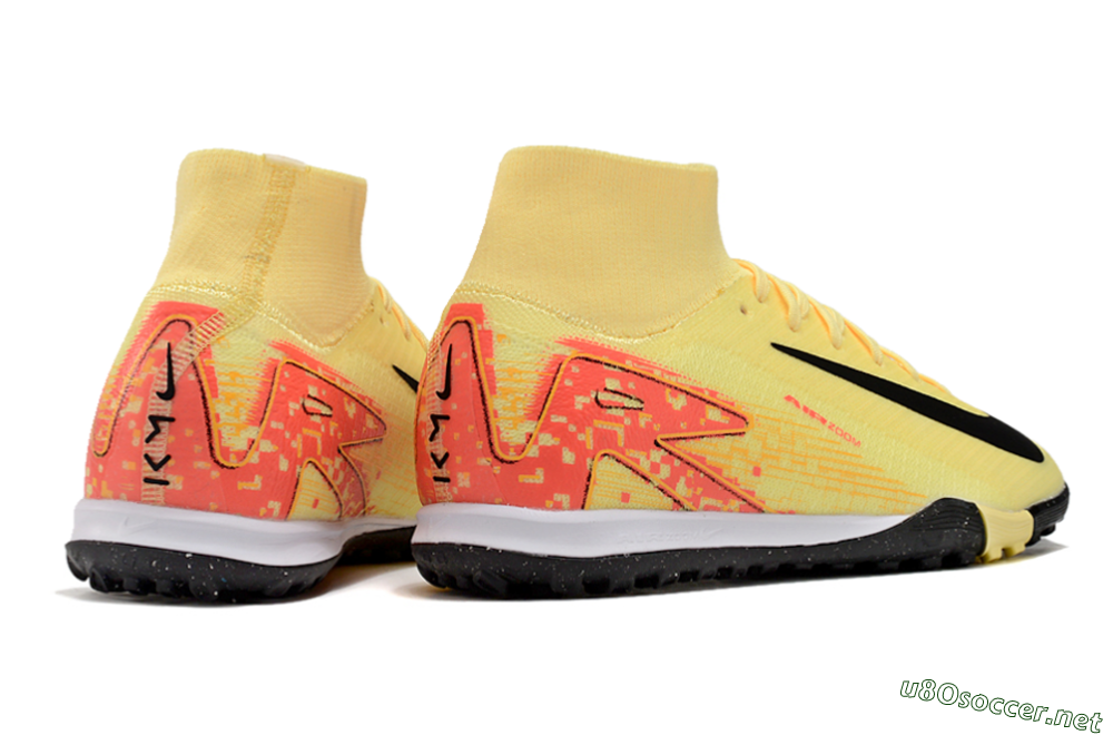 Unisex Nike Air Zoom Mercurial Superfly 10 Elite TF Football Shoes - Yellow/Pink/Black 6