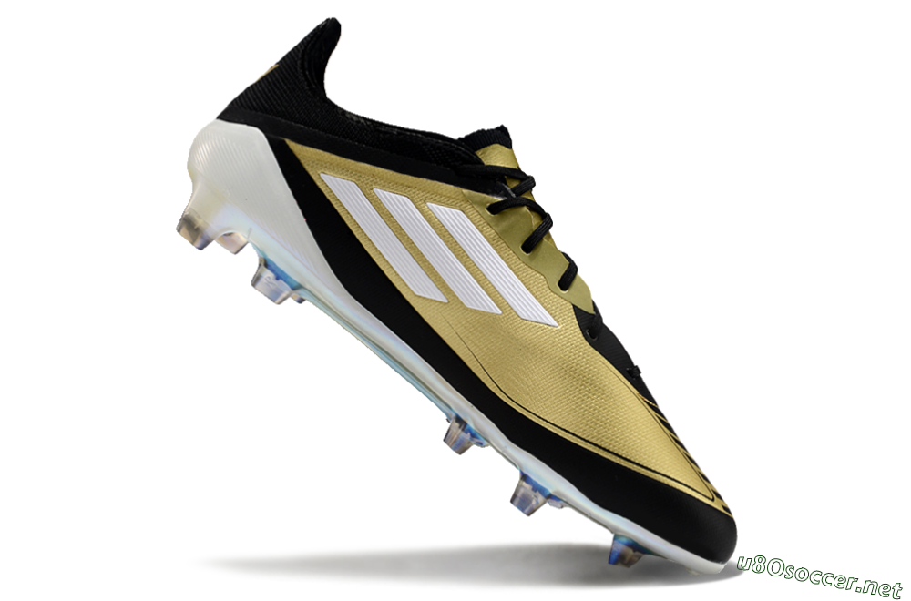 Men's Adidas F50 Adizero Messi FG Football Boots - Gold/White/Black 0