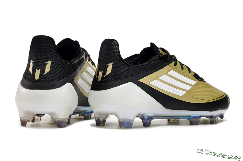 Men's Adidas F50 Adizero Messi FG Football Boots - Gold/White/Black 1