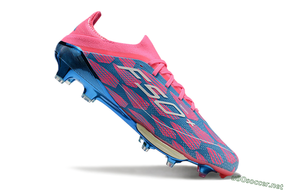 Men's Adidas F50+ Lightstrike Pro FG Football Boots - Blue/Pink/White 4