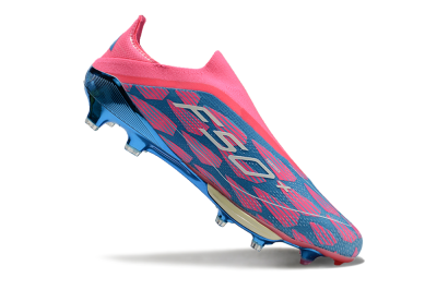 Unisex Adidas F50+ Lightstrike Pro Laceless FG Football Boots - Pink/Blue/White