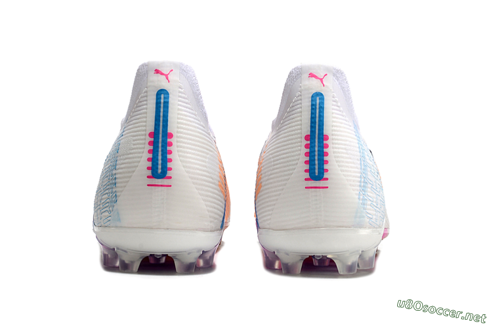 Men's Puma Ultra 5 Ultimate MG Football Boots - White/Blue/Pink 4