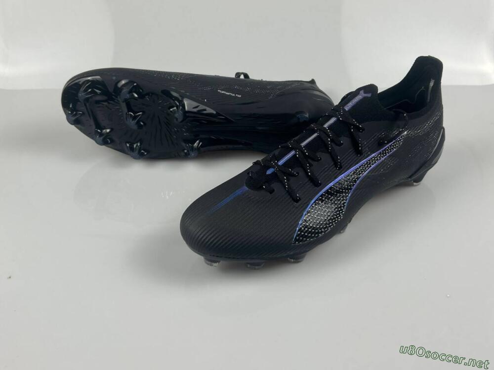 Men's Puma Ultra 5 Ultimate FG Football Boots - Black/Silver/Blue