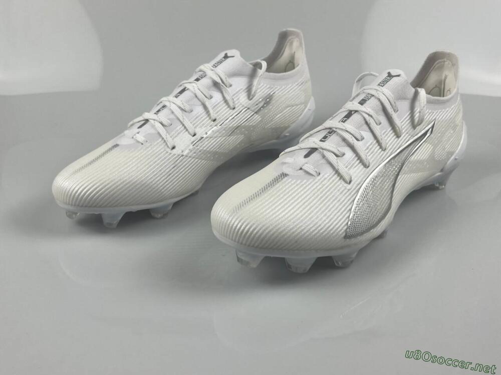 Men's Puma Ultra 5 Ultimate FG Football Boots - White/Silver