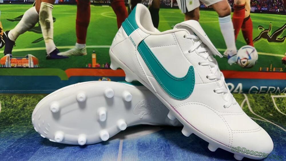 Men's Nike The Premier 3 FG Football Boots - White/Blue
