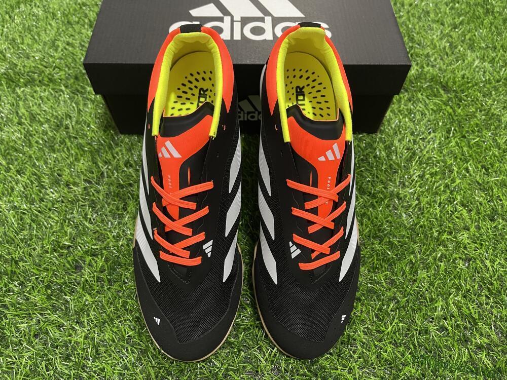 Men's Adidas Predator 24 Elite IC Football Shoes - Black/White/Red