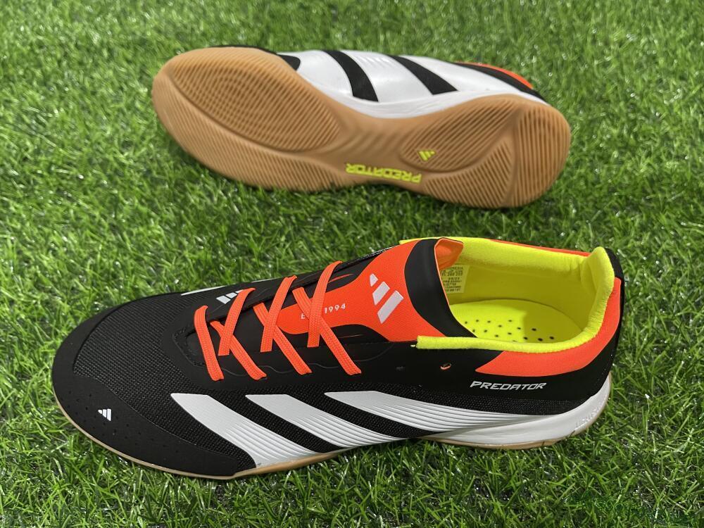 Men's Adidas Predator 24 Elite IC Football Shoes - Black/White/Red