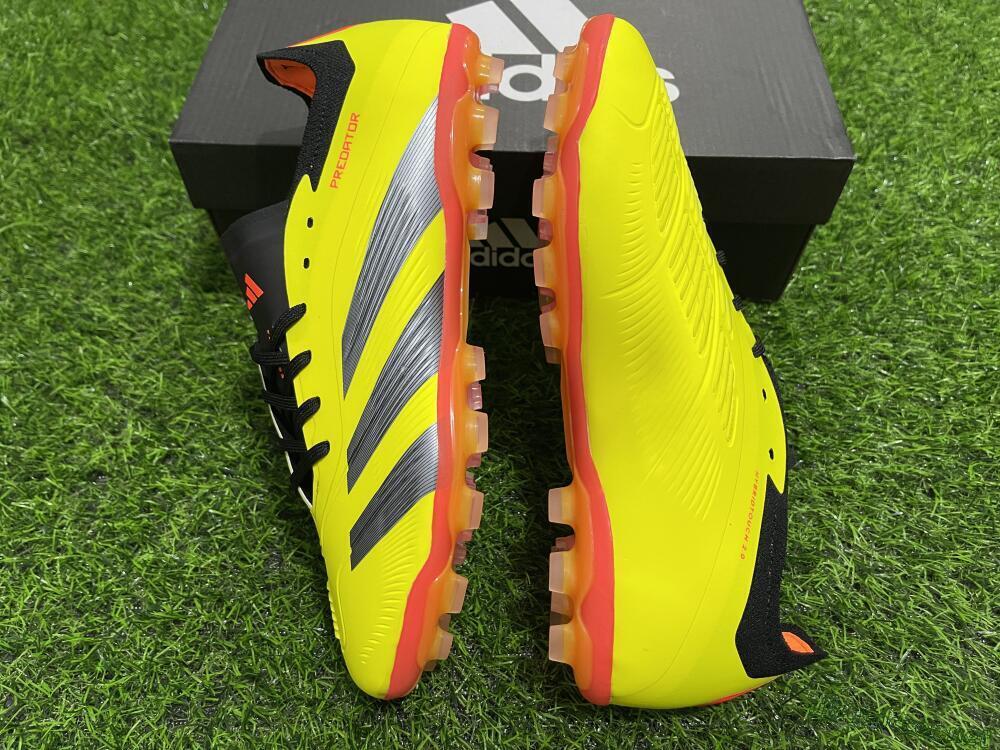 Men's Adidas Predator 24 Elite AG Football Boots - Yellow/Silver/Red