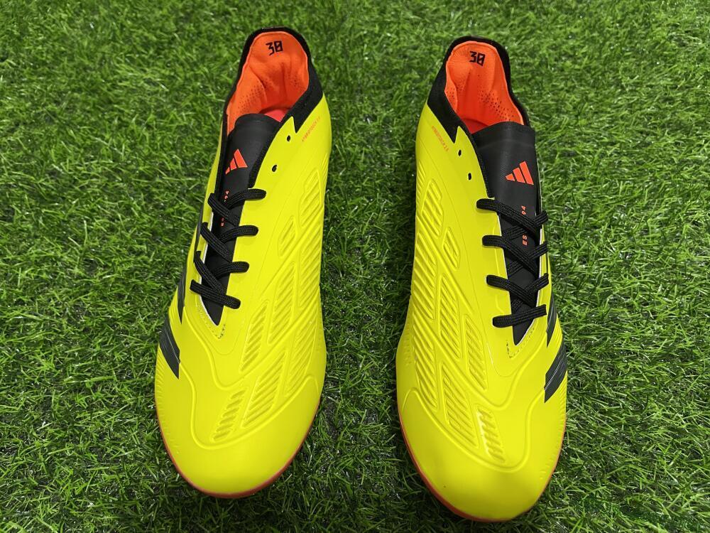 Men's Adidas Predator 24 Elite AG Football Boots - Yellow/Silver/Red