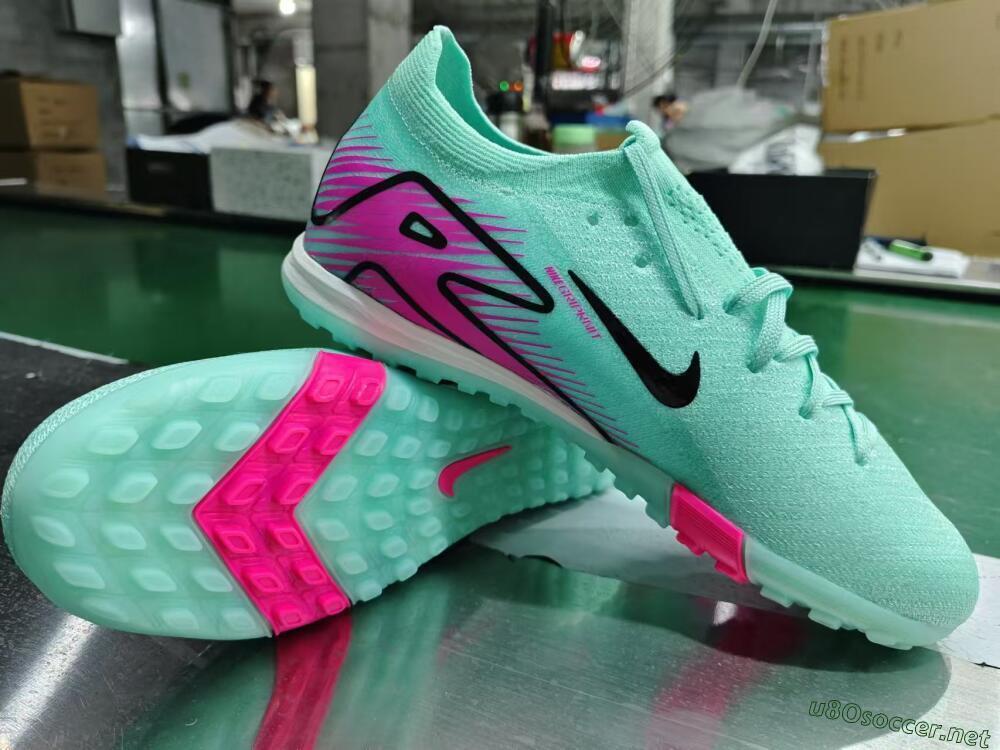 Unisex Nike Air Zoom Mercurial Vapor 16 Elite TF Football Shoes - Green/Pink/Black