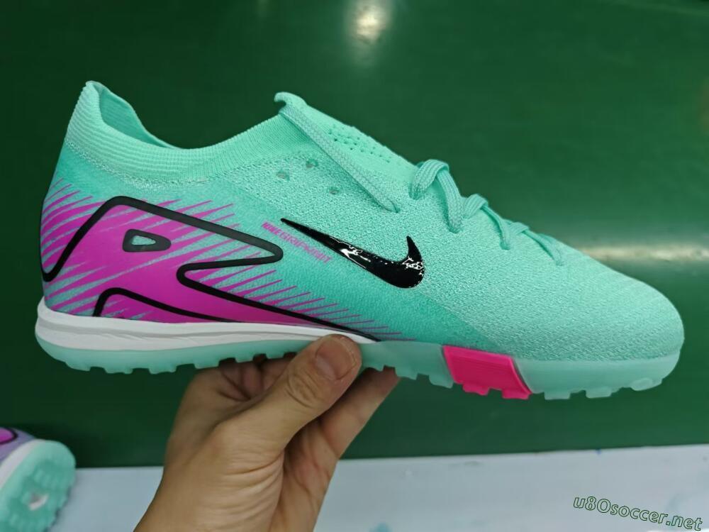 Unisex Nike Air Zoom Mercurial Vapor 16 Elite TF Football Shoes - Green/Pink/Black