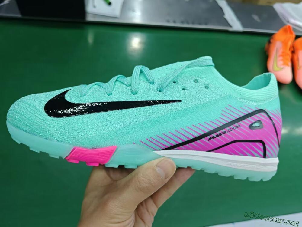 Unisex Nike Air Zoom Mercurial Vapor 16 Elite TF Football Shoes - Green/Pink/Black