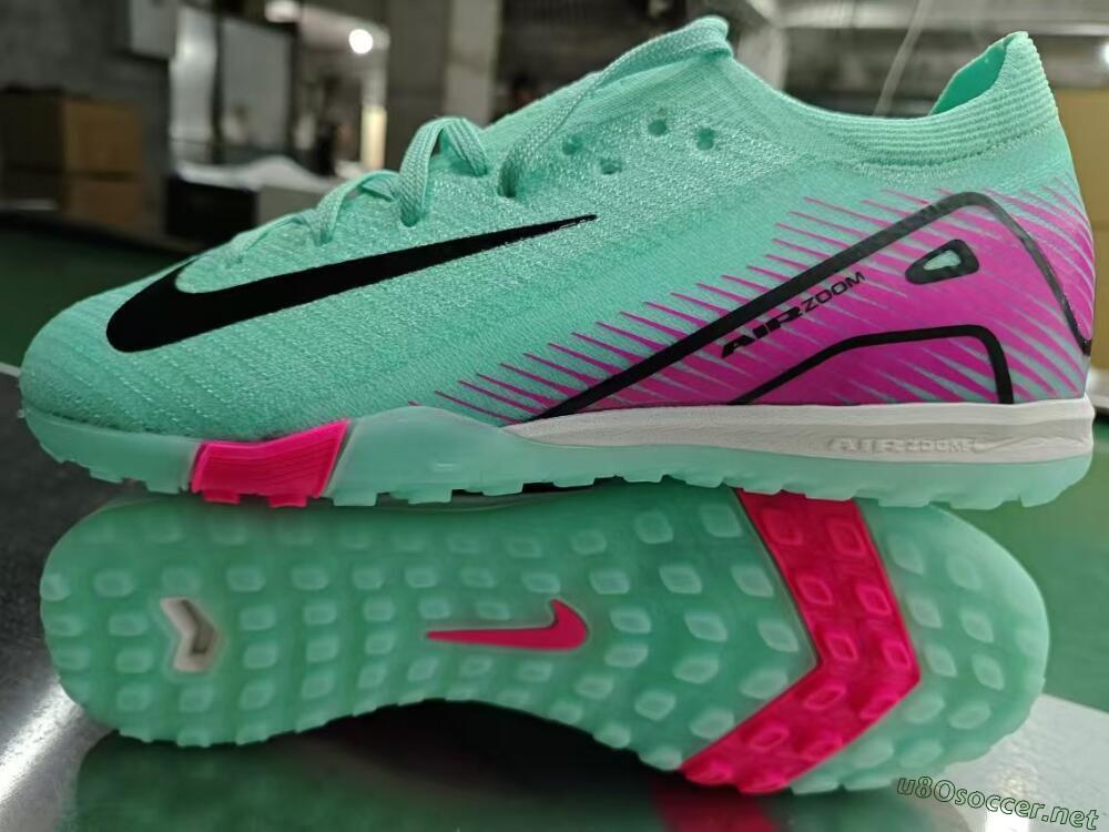 Unisex Nike Air Zoom Mercurial Vapor 16 Elite TF Football Shoes - Green/Pink/Black
