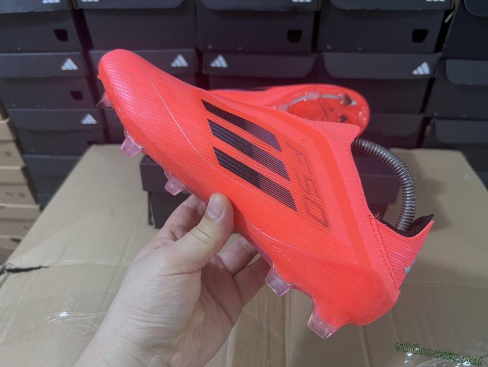 Unisex Adidas F50 Elite Laceless FG Football Boots - Red/Blue/Silver