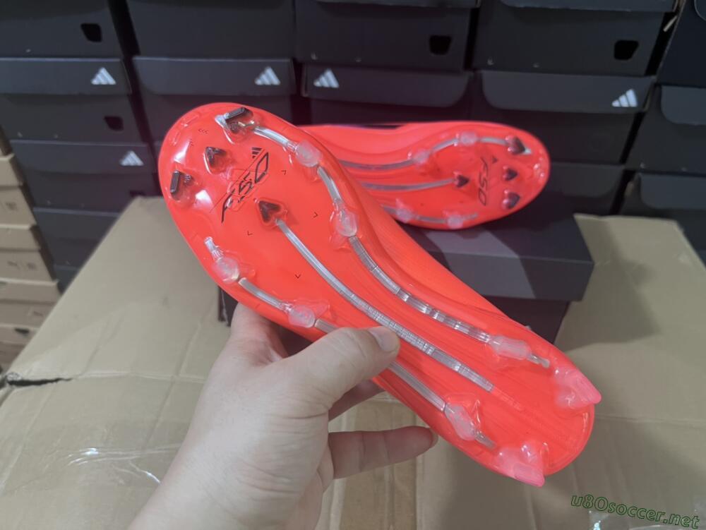 Unisex Adidas F50 Elite Laceless FG Football Boots - Red/Blue/Silver