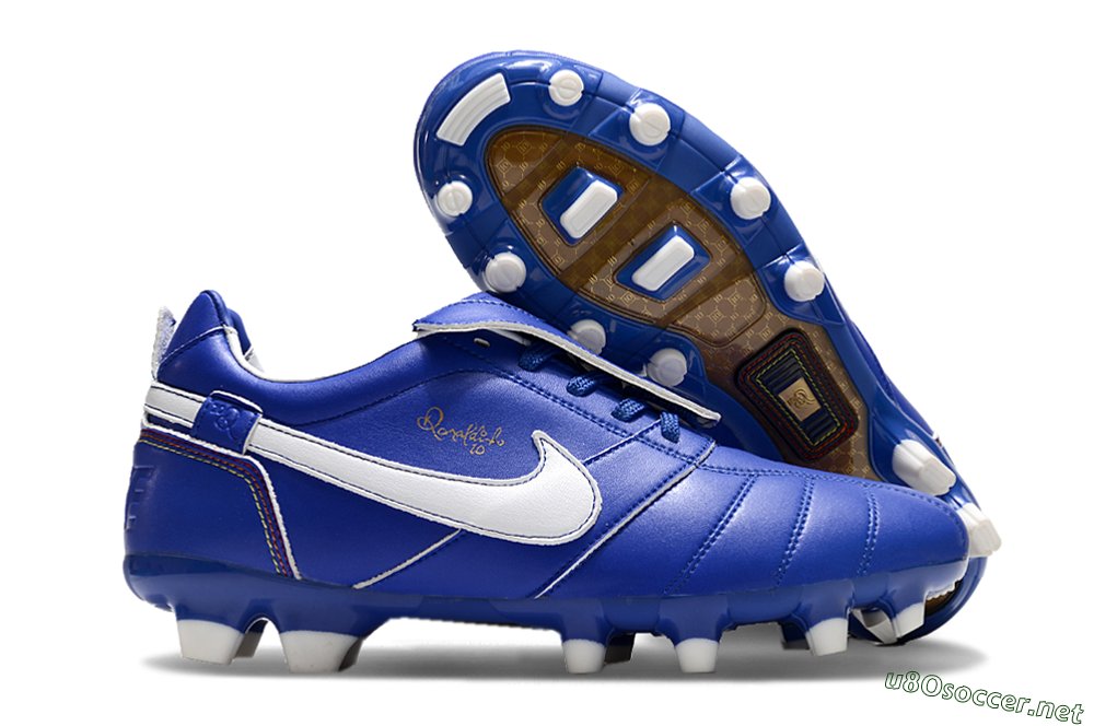 Men's Ronaldo x Nike Tiempo Legend R10 Elite FG Football Boots - Bule/White 2
