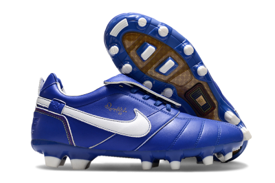Men's Ronaldo x Nike Tiempo Legend R10 Elite FG Football Boots - Bule/White