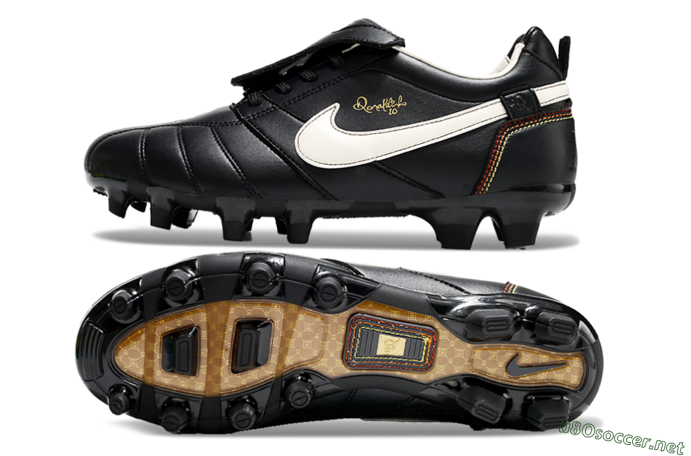 Men's Ronaldo x Nike Tiempo Legend R10 Elite FG Football Boots - Black/White 1