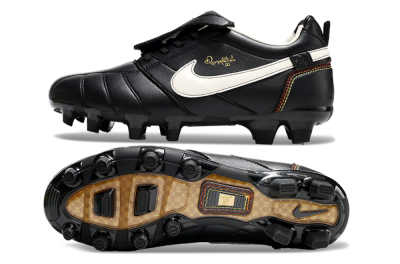 Men's Ronaldo x Nike Tiempo Legend R10 Elite FG Football Boots - Black/White