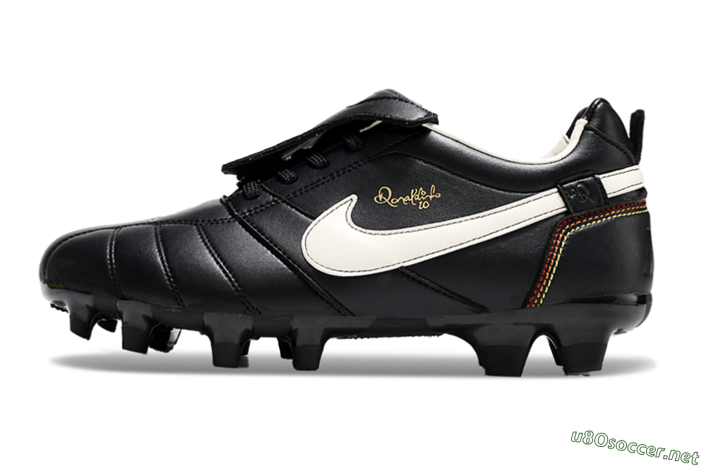 Men's Ronaldo x Nike Tiempo Legend R10 Elite FG Football Boots - Black/White 0