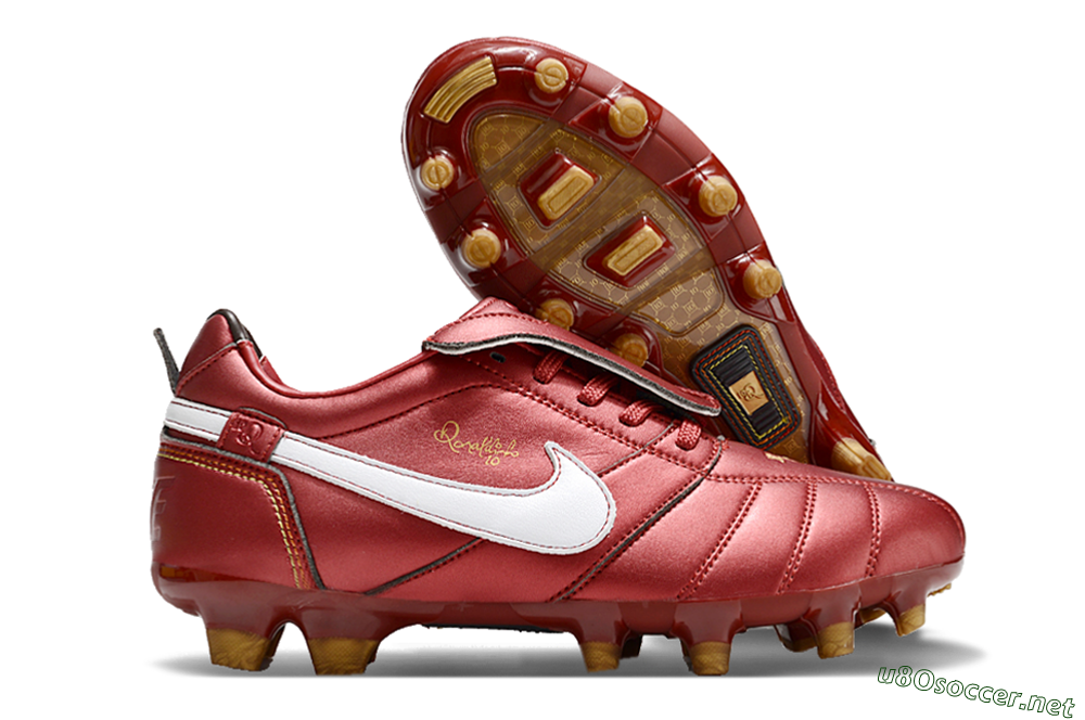 Men's Ronaldo x Nike Tiempo Legend R10 Elite FG Football Boots - Red/White 2