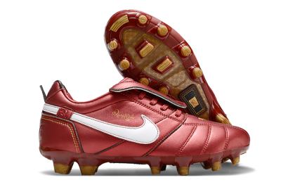 Men's Ronaldo x Nike Tiempo Legend R10 Elite FG Football Boots - Red/White