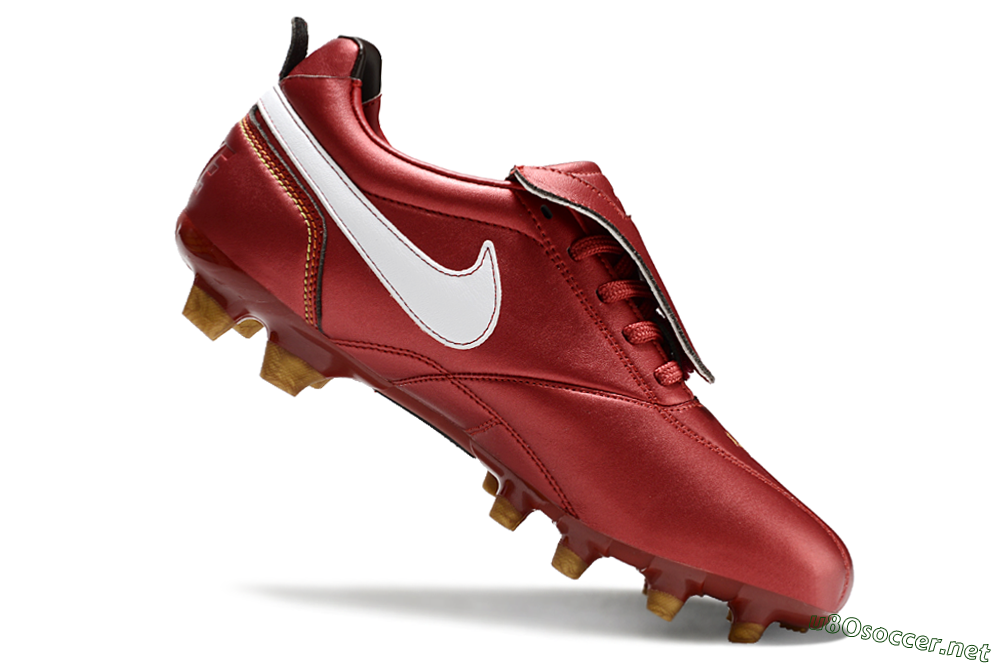 Men's Ronaldo x Nike Tiempo Legend R10 Elite FG Football Boots - Red/White 4