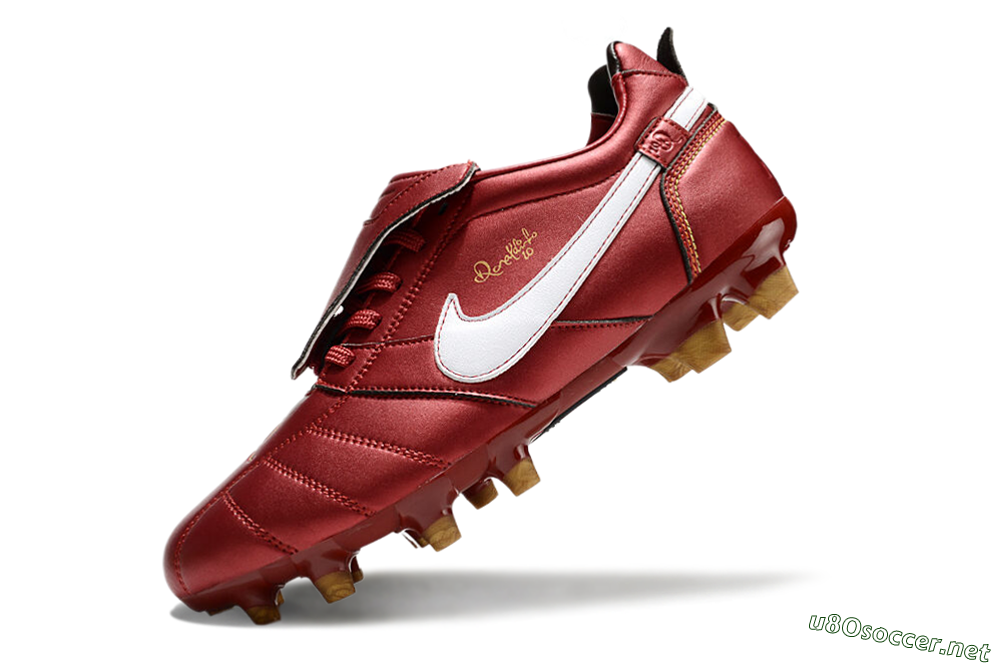 Men's Ronaldo x Nike Tiempo Legend R10 Elite FG Football Boots - Red/White 5