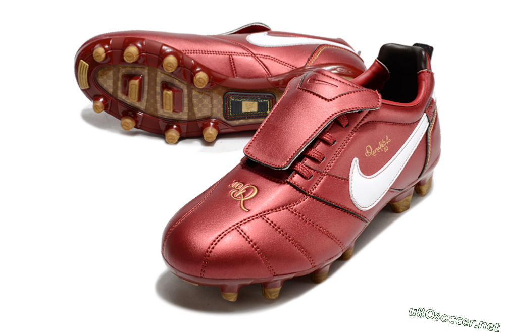 Men's Ronaldo x Nike Tiempo Legend R10 Elite FG Football Boots - Red/White 3