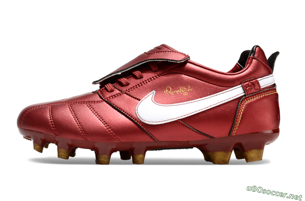 Men's Ronaldo x Nike Tiempo Legend R10 Elite FG Football Boots - Red/White 0