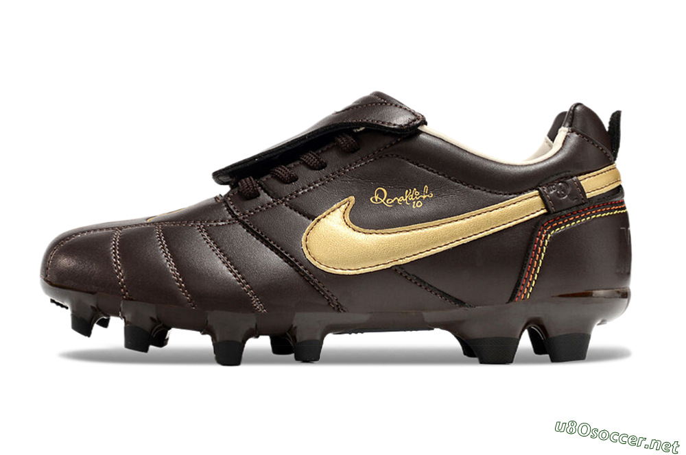 Men's Ronaldo x Nike Tiempo Legend R10 Elite FG Football Boots - Brown/Gold 0