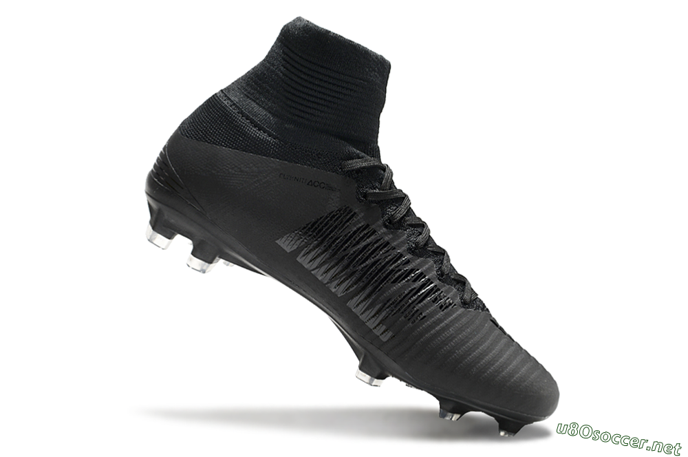 Men's Nike Zoom Mercurial Superfly 5 Elite FG Football Boots - Black/Black 4