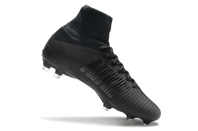 Men's Nike Zoom Mercurial Superfly 5 Elite FG Football Boots - Black/Black