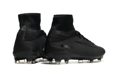Men's Nike Zoom Mercurial Superfly 5 Elite FG Football Boots - Black/Black