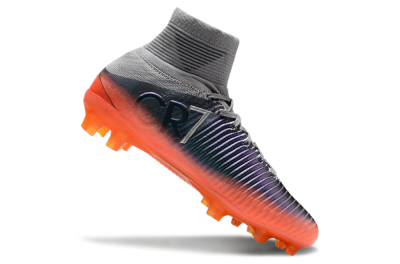 Men's Nike Zoom Mercurial Superfly 5 Elite FG Football Boots - Grey/Black/Orange
