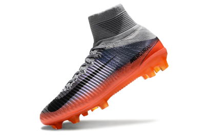 Men's Nike Zoom Mercurial Superfly 5 Elite FG Football Boots - Grey/Black/Orange