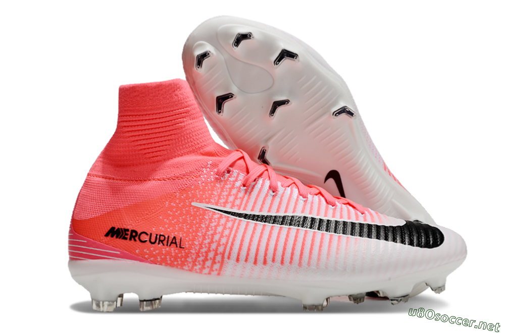 Men's Nike Zoom Mercurial Superfly 5 Elite FG Football Boots - Pink/White/Black 2