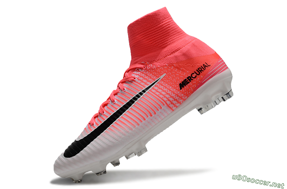 Men's Nike Zoom Mercurial Superfly 5 Elite FG Football Boots - Pink/White/Black 5