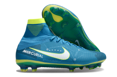 Men's Nike Zoom Mercurial Superfly 5 Elite FG Football Boots - Blue/White/Yellow