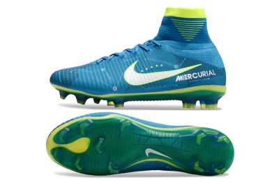 Men's Nike Zoom Mercurial Superfly 5 Elite FG Football Boots - Blue/White/Yellow