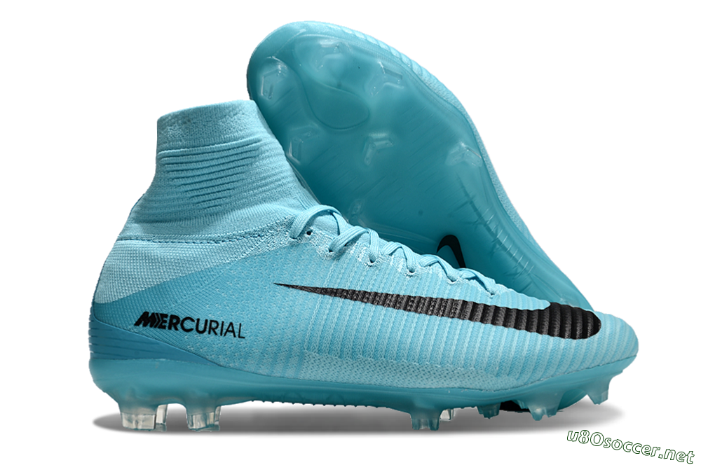 Men's Nike Zoom Mercurial Superfly 5 Elite FG Football Boots - Jade/Black 2