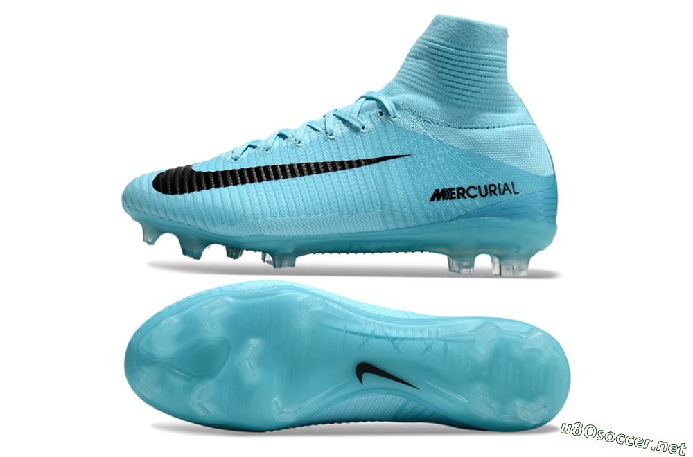 Men's Nike Zoom Mercurial Superfly 5 Elite FG Football Boots - Jade/Black 1