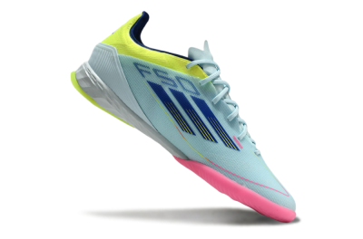 Men's Adidas F50 Pro IC Football Shoes - Jade/Blue/Yellow/Pink